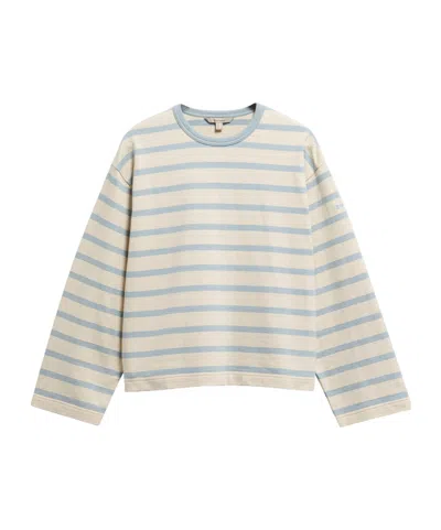Barbour Classic Crew Neck Loose Sweatshirt In Nude