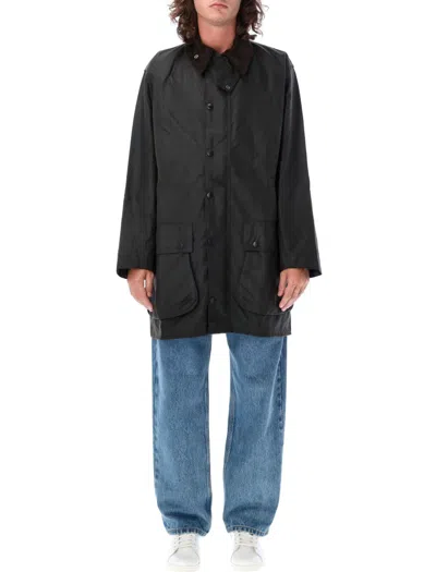 Barbour Classic Northumbria Wax Jacket In Black