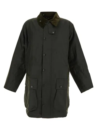 Barbour Classic Northumbria Wax Jacket In Green