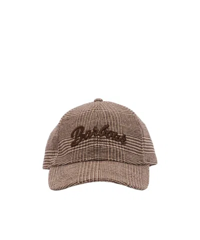 Barbour Classic Plaid Baseball Cap In Brown