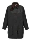 Barbour X Alexa Chung Waterproof Coat In Black