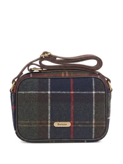 Barbour Borsa Contin Mini Crossbody Classic Tartan In Black
