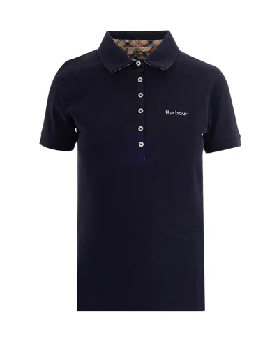 Barbour Classic Women's Mini T-shirt In Navy/hessian