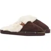 Barbour Claudia Faux Fur Lined Scuff Slipper In Brown