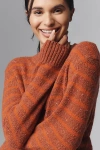 Barbour Claydon Marled Wool Blend Sweater In Brown