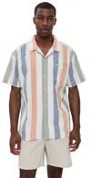 Barbour Clearwell Summer Fit Shirt Whisper White In Multi