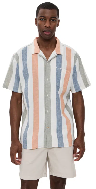 Barbour Clearwell Summer Fit Shirt Whisper White In Multi
