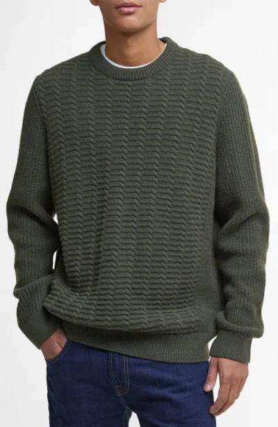 Barbour Cleveland Wool Blend Sweater In Green