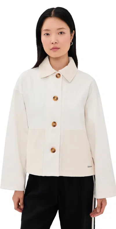 Barbour Cloverdale Buttondown Jacket In Neutral