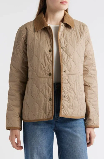 Barbour Clydebank Quilted Jacket In Brown