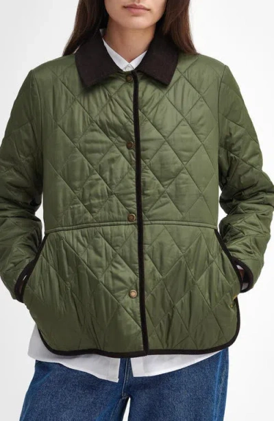 Barbour Clydebank Quilted Jacket In Olive