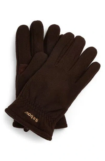 Barbour Coalford Gloves In Brown