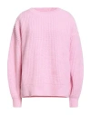 Barbour Coast To Country Woman Sweater Light Pink Size 8 Wool, Polyamide In Pink