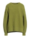 Barbour Coast To Country Woman Sweater Lime Green Size 12 Wool, Polyamide In Green