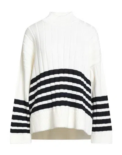 Barbour Coast To Country Woman Turtleneck Ivory Size 14 Cotton In Brown