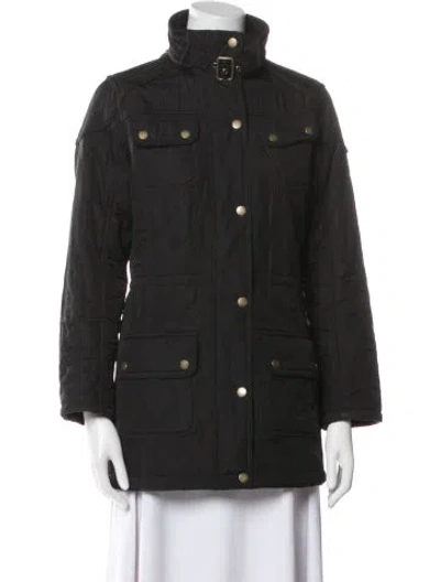 Pre-owned Barbour Coat In Black