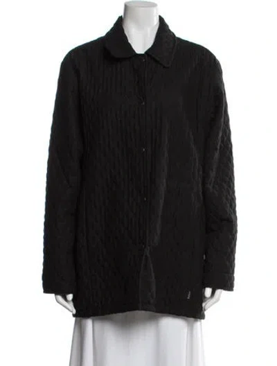 Pre-owned Barbour Coat In Black