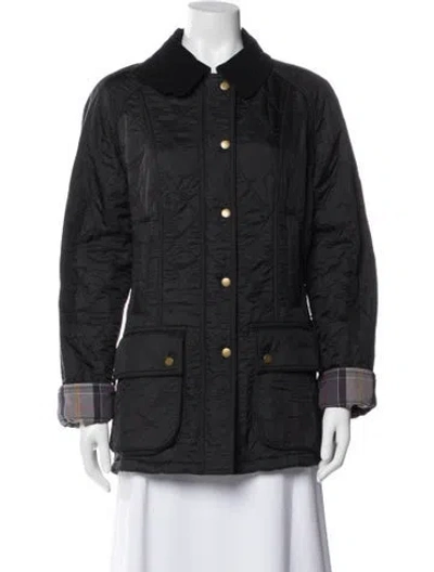 Pre-owned Barbour Coat In Black