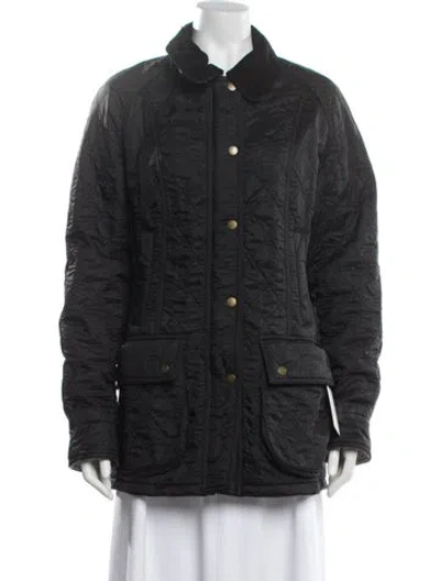 Pre-owned Barbour Coat In Black