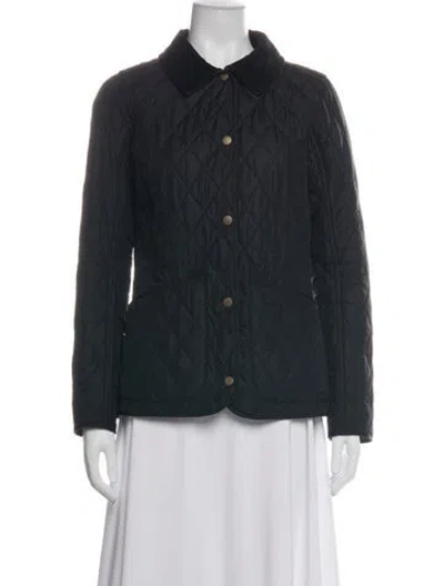 Pre-owned Barbour Coat In Black