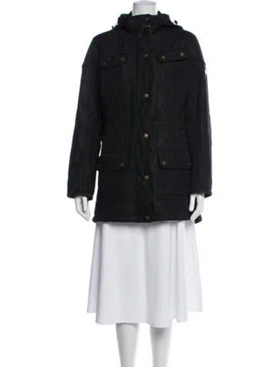 Pre-owned Barbour Coat In Black