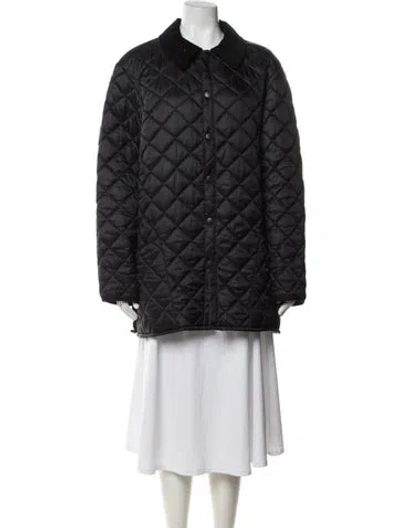 Pre-owned Barbour Coat In Black