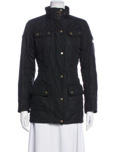 Pre-owned Barbour Coat In Black