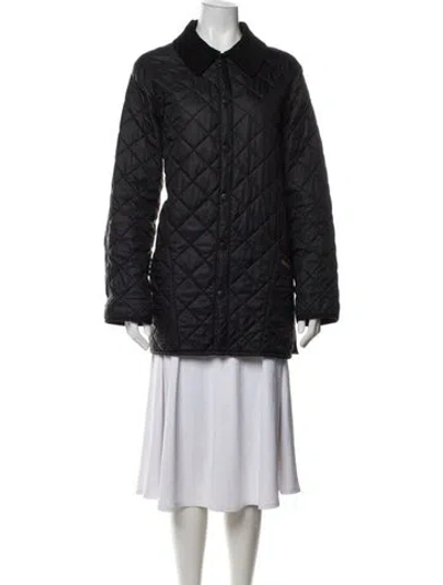 Pre-owned Barbour Coat In Black