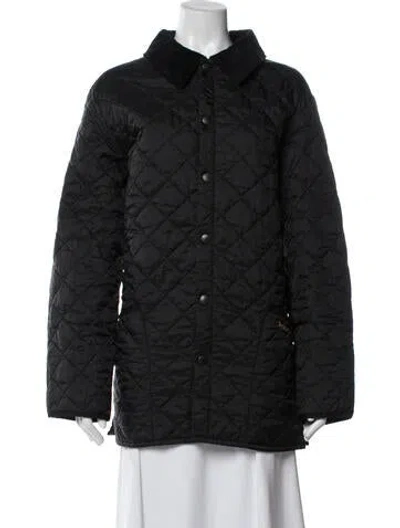 Pre-owned Barbour Coat In Black