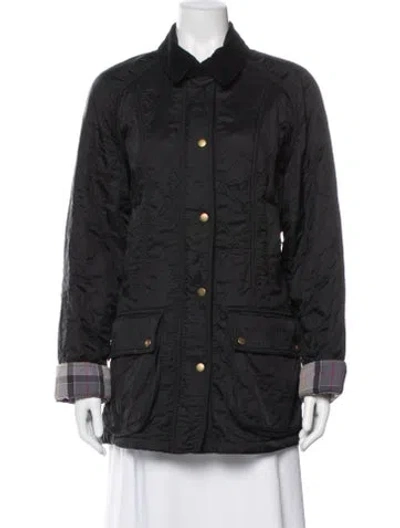 Pre-owned Barbour Coat In Black
