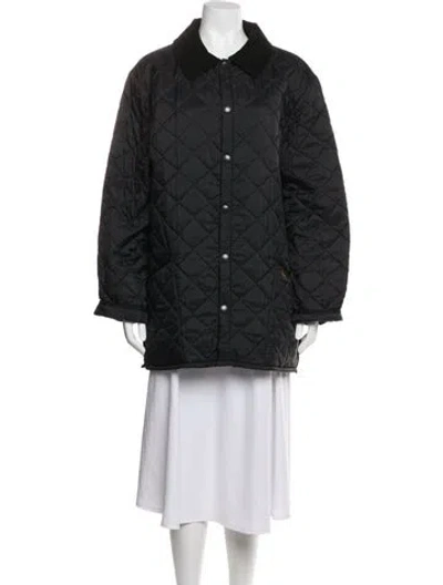 Pre-owned Barbour Coat In Black