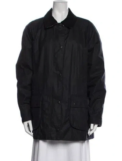 Pre-owned Barbour Coat In Black