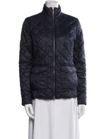 Pre-owned Barbour Coat In Blue