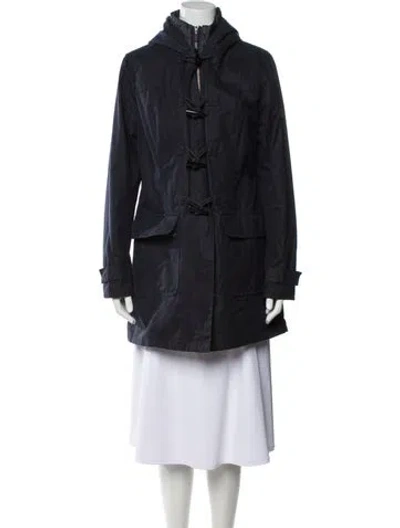 Pre-owned Barbour Coat In Blue