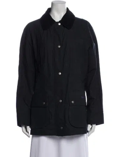 Pre-owned Barbour Coat In Blue