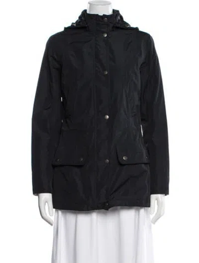 Pre-owned Barbour Coat In Blue