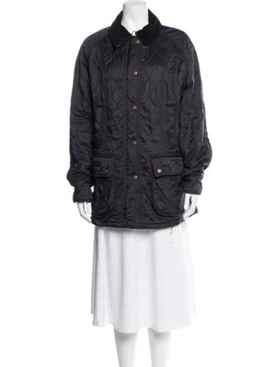 Pre-owned Barbour Coat In Blue