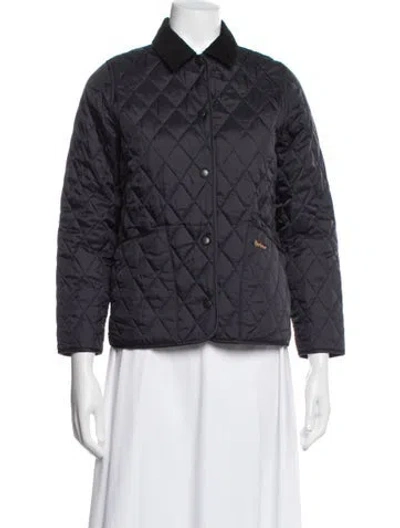 Pre-owned Barbour Coat In Blue