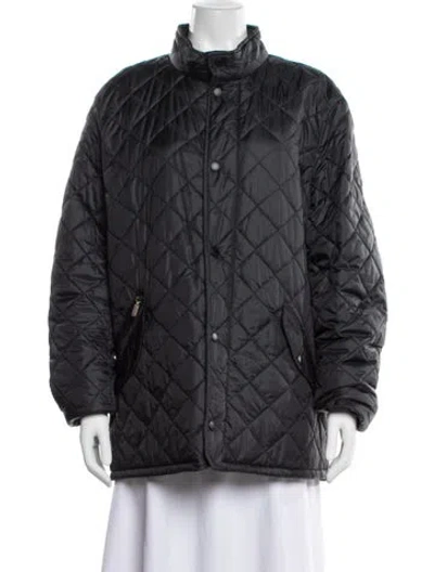 Pre-owned Barbour Coat In Blue