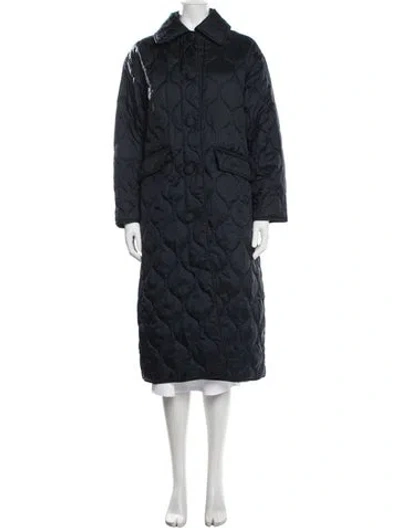 Pre-owned Barbour Coat In Blue