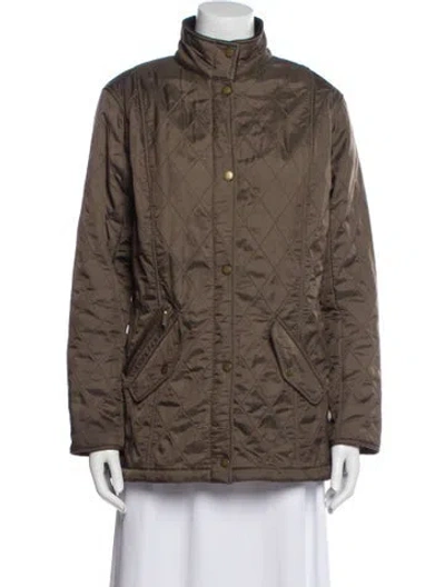 Pre-owned Barbour Coat In Brown