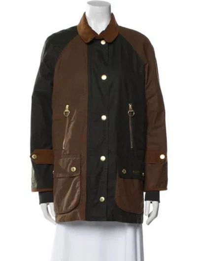 Pre-owned Barbour Coat In Brown