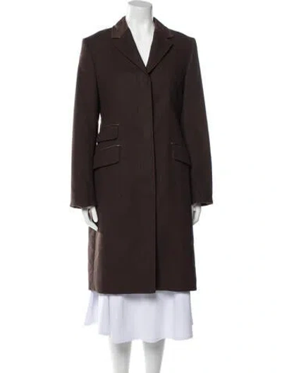 Pre-owned Barbour Coat In Brown