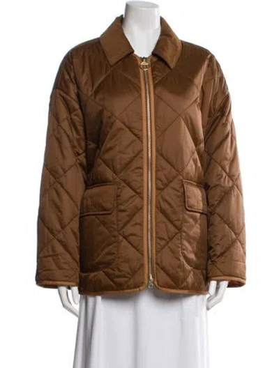 Pre-owned Barbour Coat In Brown
