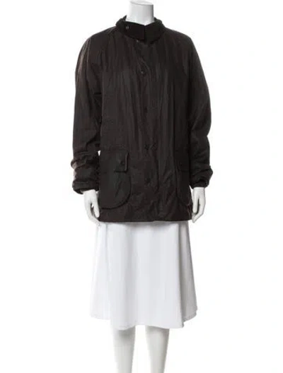 Pre-owned Barbour Coat In Brown