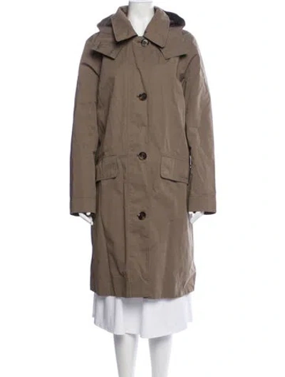Pre-owned Barbour Coat In Brown