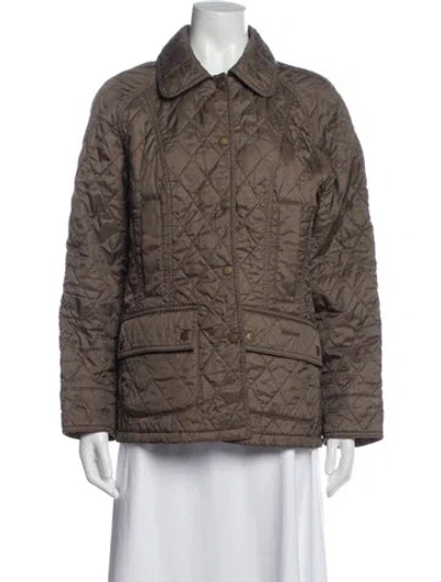 Pre-owned Barbour Coat In Brown