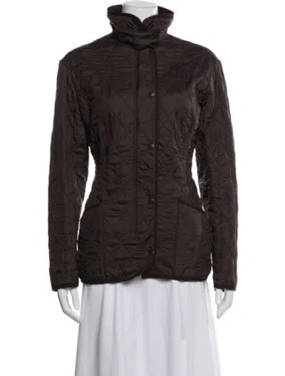 Pre-owned Barbour Coat In Brown