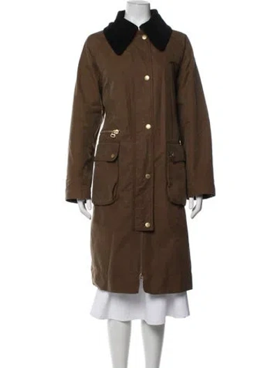 Pre-owned Barbour Coat In Brown