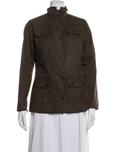 Pre-owned Barbour Coat In Brown